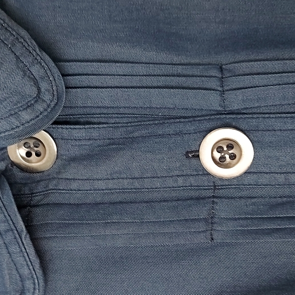 Christopher and Banks chambray light jacket size m - Picture 2 of 8